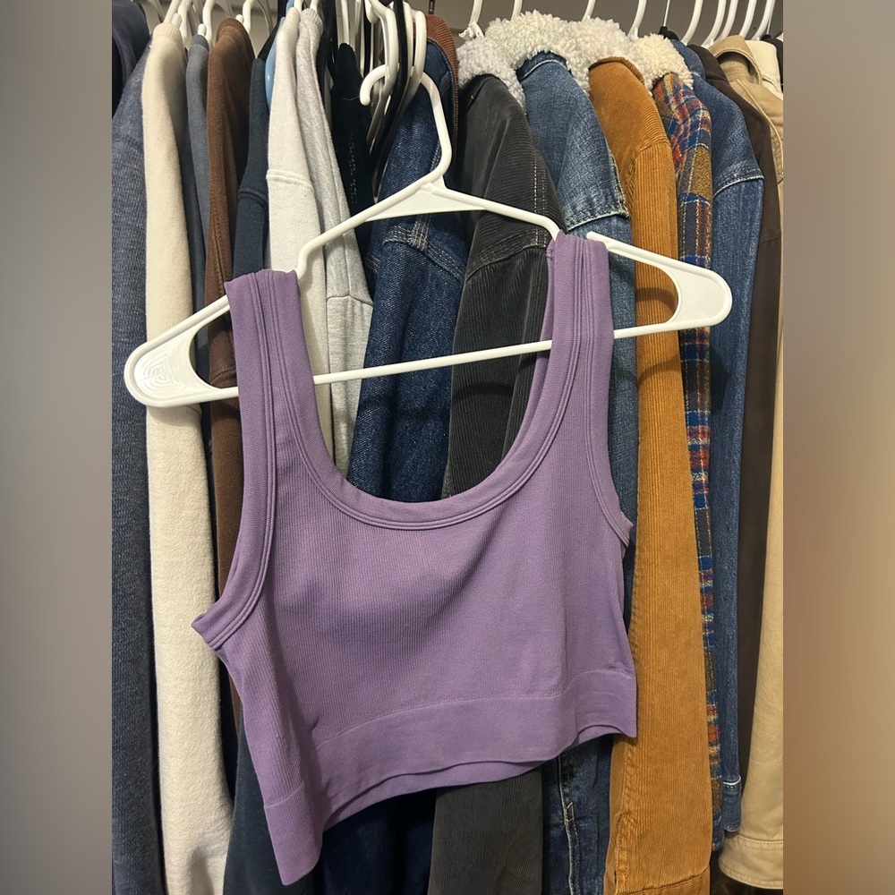 Purple athletic tank